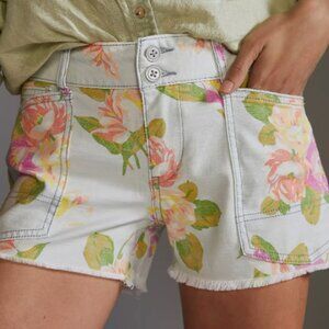 Pilcro the wanderer Jean Shorts Floral Design